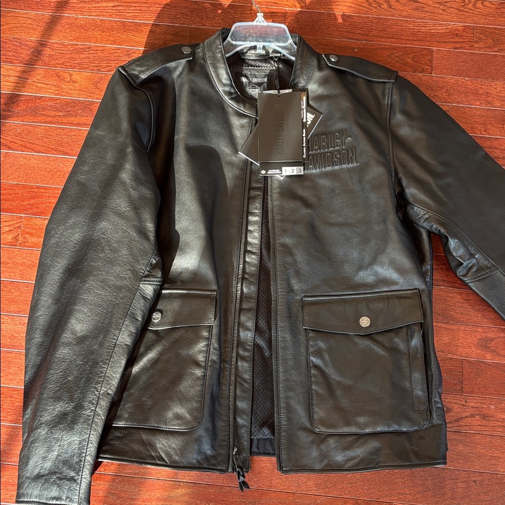 NWT Harley-Davidson Mens Layering System Captains Leather Jacket Size XL 98022 - Picture 11 of 16